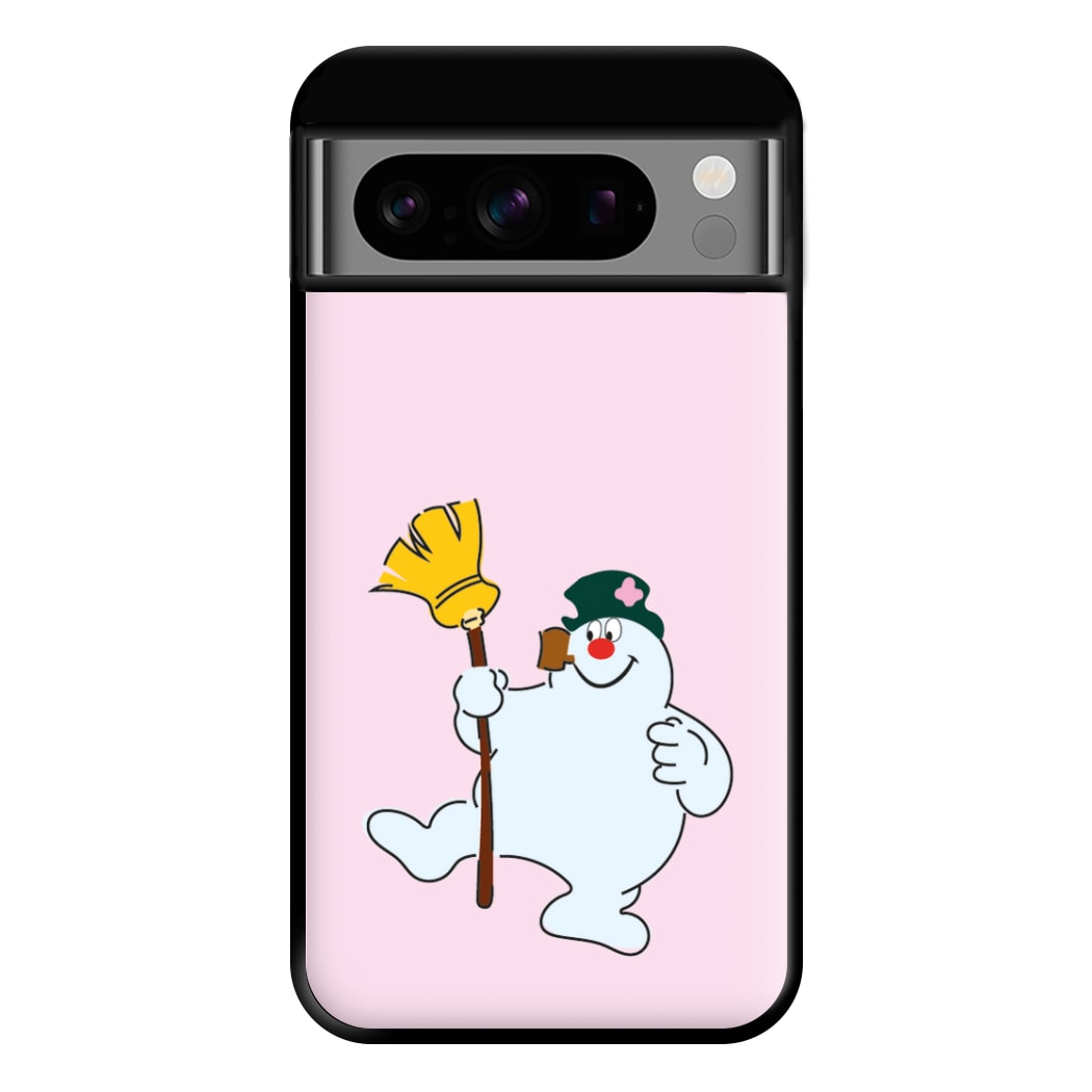 Broom - Snowman Phone Case for Google Pixel 8 Pro