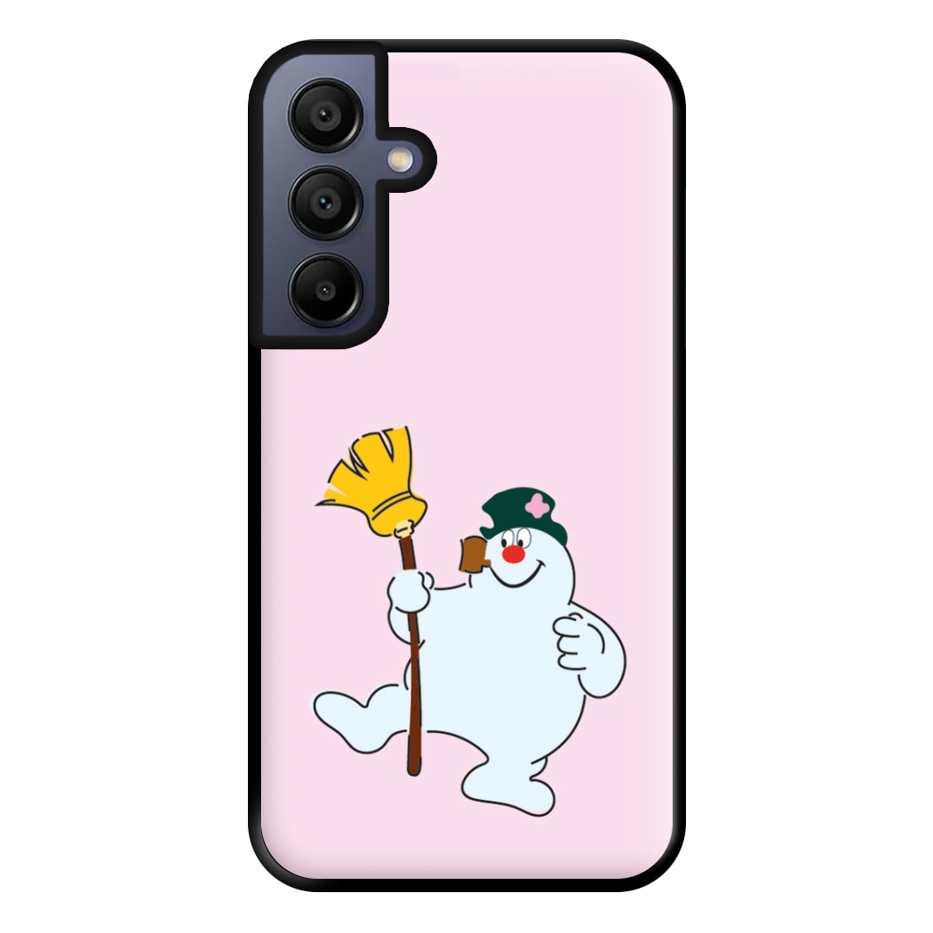 Broom - Snowman Phone Case for Galaxy A15