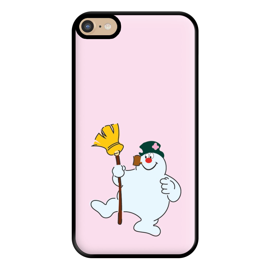 Broom - Snowman Phone Case for iPhone 6 Plus / 7 Plus / 8 Plus