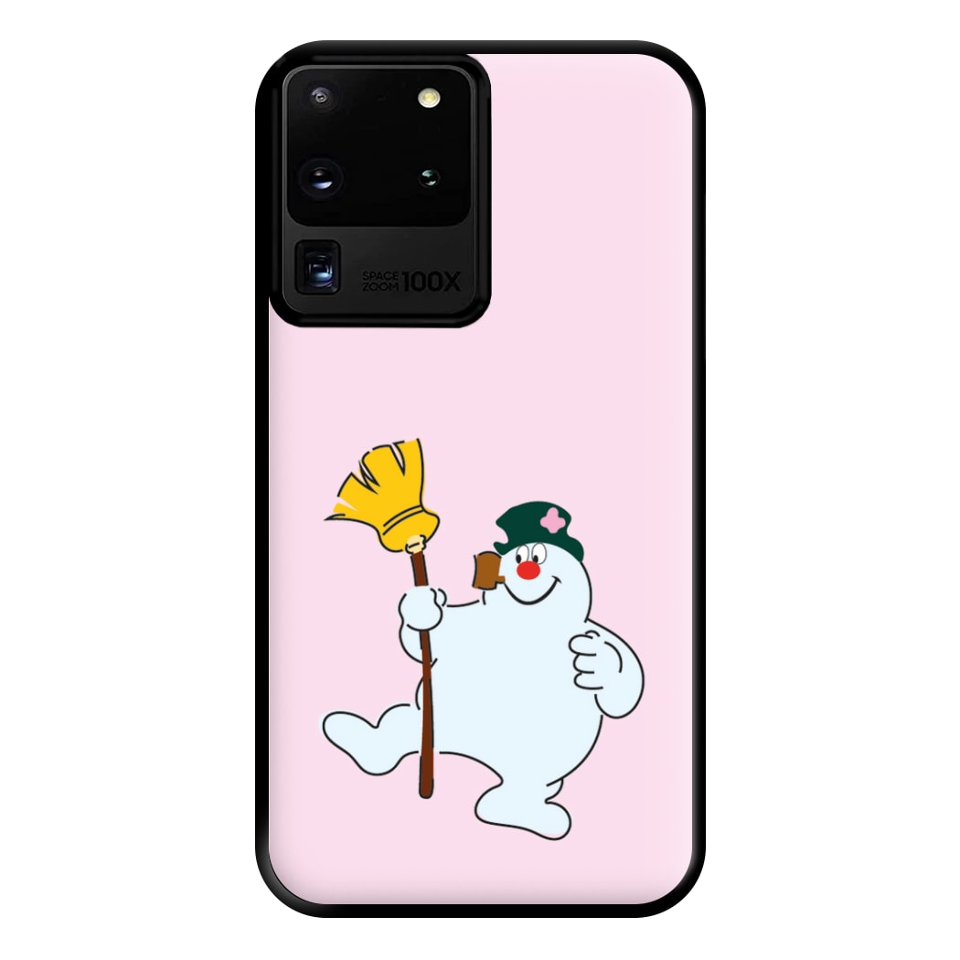 Broom - Snowman Phone Case for Galaxy S20 Ultra