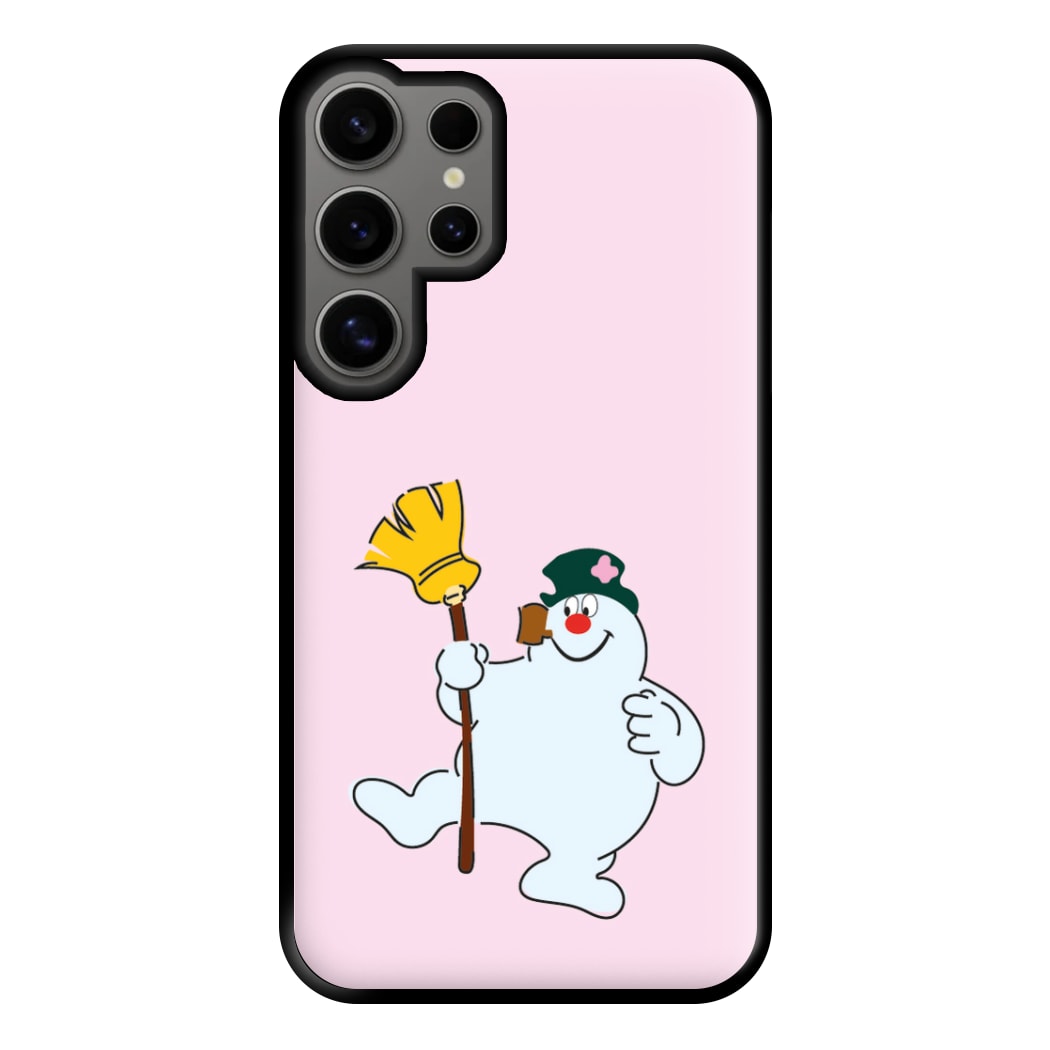 Broom - Snowman Phone Case for Galaxy S24 Ultra