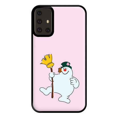 Broom - Snowman Phone Case for Galaxy A71