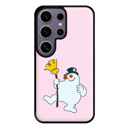 Broom - Snowman Phone Case for Galaxy S25 Ultra