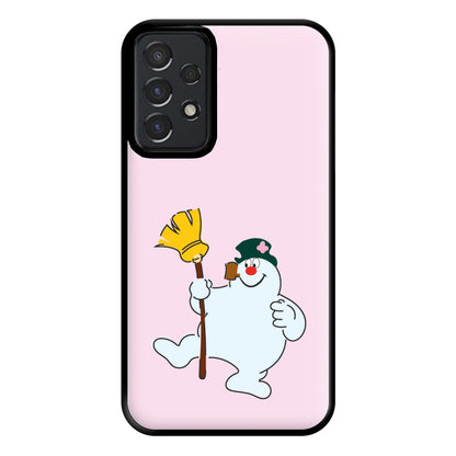 Broom - Snowman Phone Case for Galaxy A52 / A52s