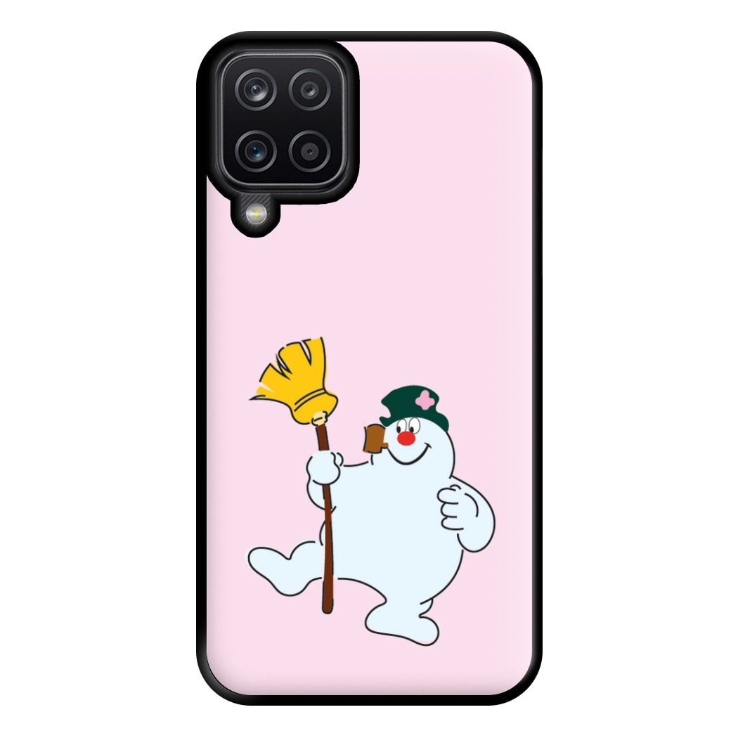 Broom - Snowman Phone Case for Galaxy A12