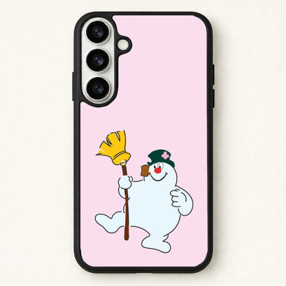 Broom - Snowman Phone Case for Galaxy S26 Plus