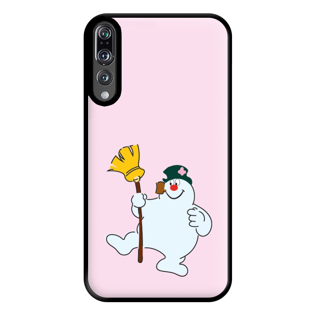 Broom - Snowman Phone Case for Huawei P20 Pro