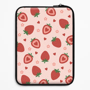 Strawberries And Hearts - Fruit Patterns Laptop Sleeve 1