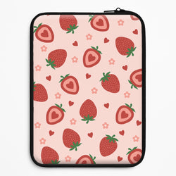 Strawberries And Hearts - Fruit Patterns Universal Laptop Sleeve