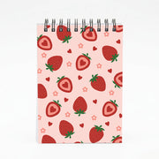 Strawberries And Hearts - Fruit Patterns Notebook 4
