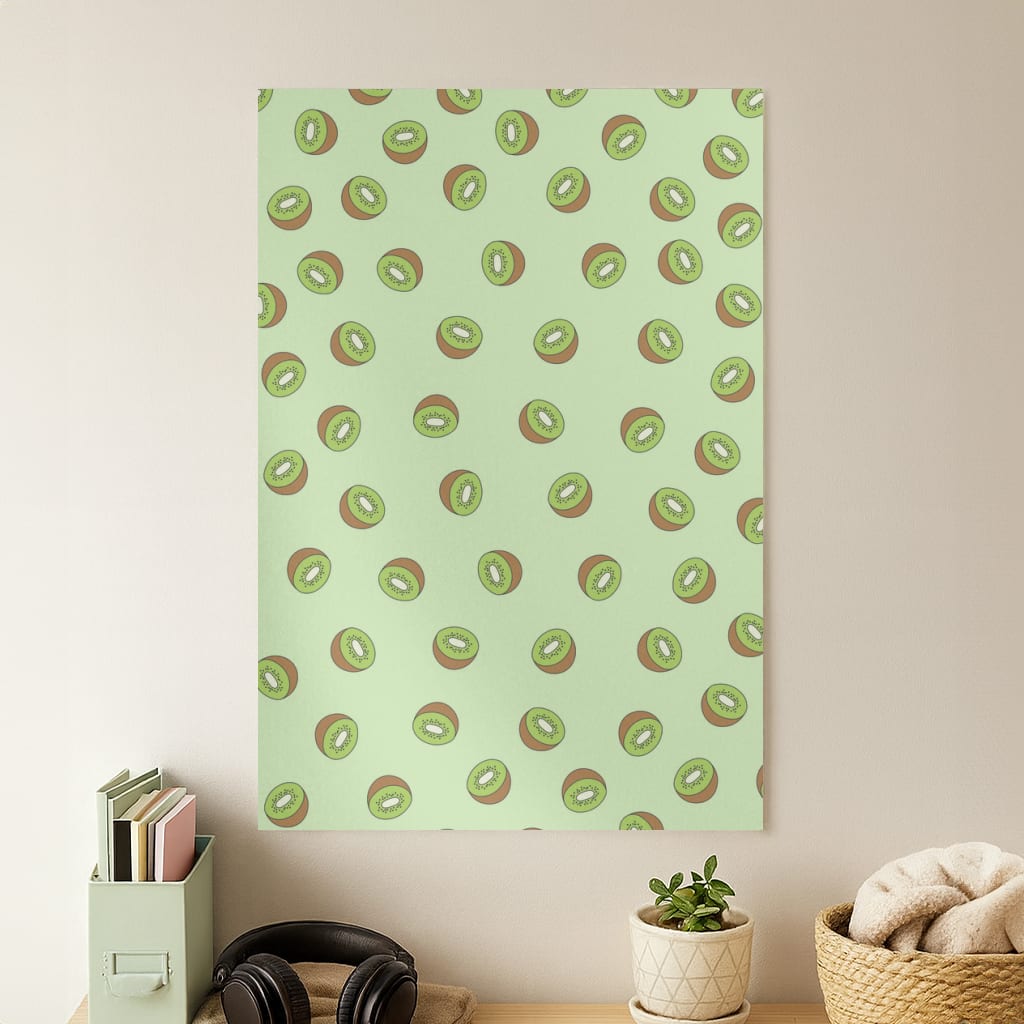 Kiwis - Fruit Patterns Poster