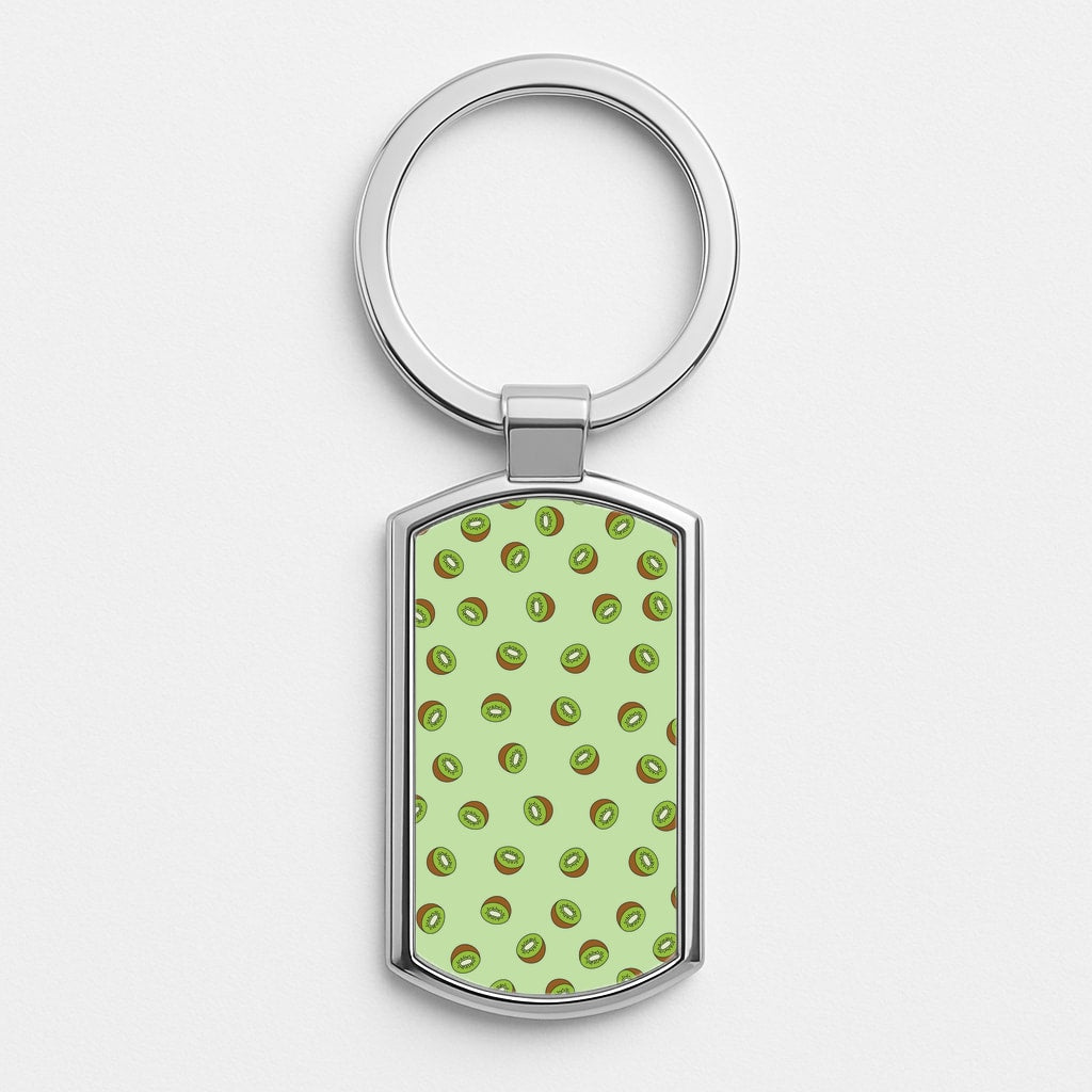 Kiwis - Fruit Patterns Luxury Keyring