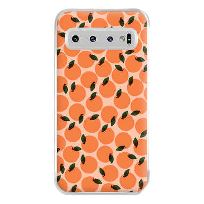 Oranges - Fruit Patterns Phone Case for Galaxy S10 Plus