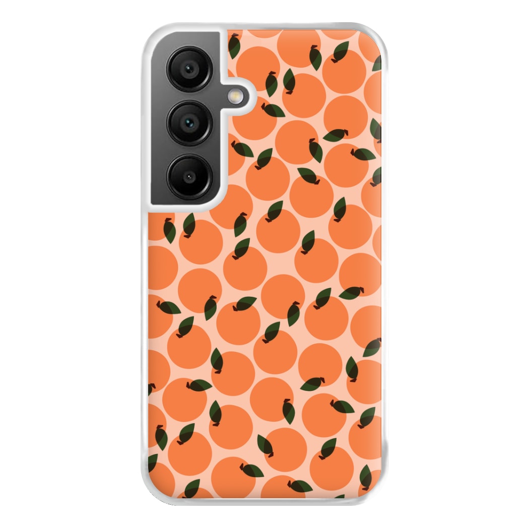 Oranges - Fruit Patterns Phone Case for Galaxy A55