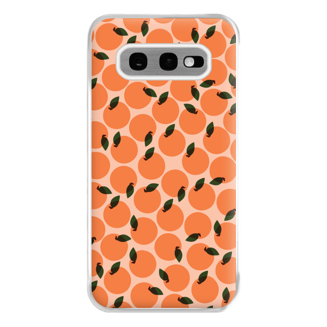 Oranges - Fruit Patterns Phone Case for Galaxy S10e