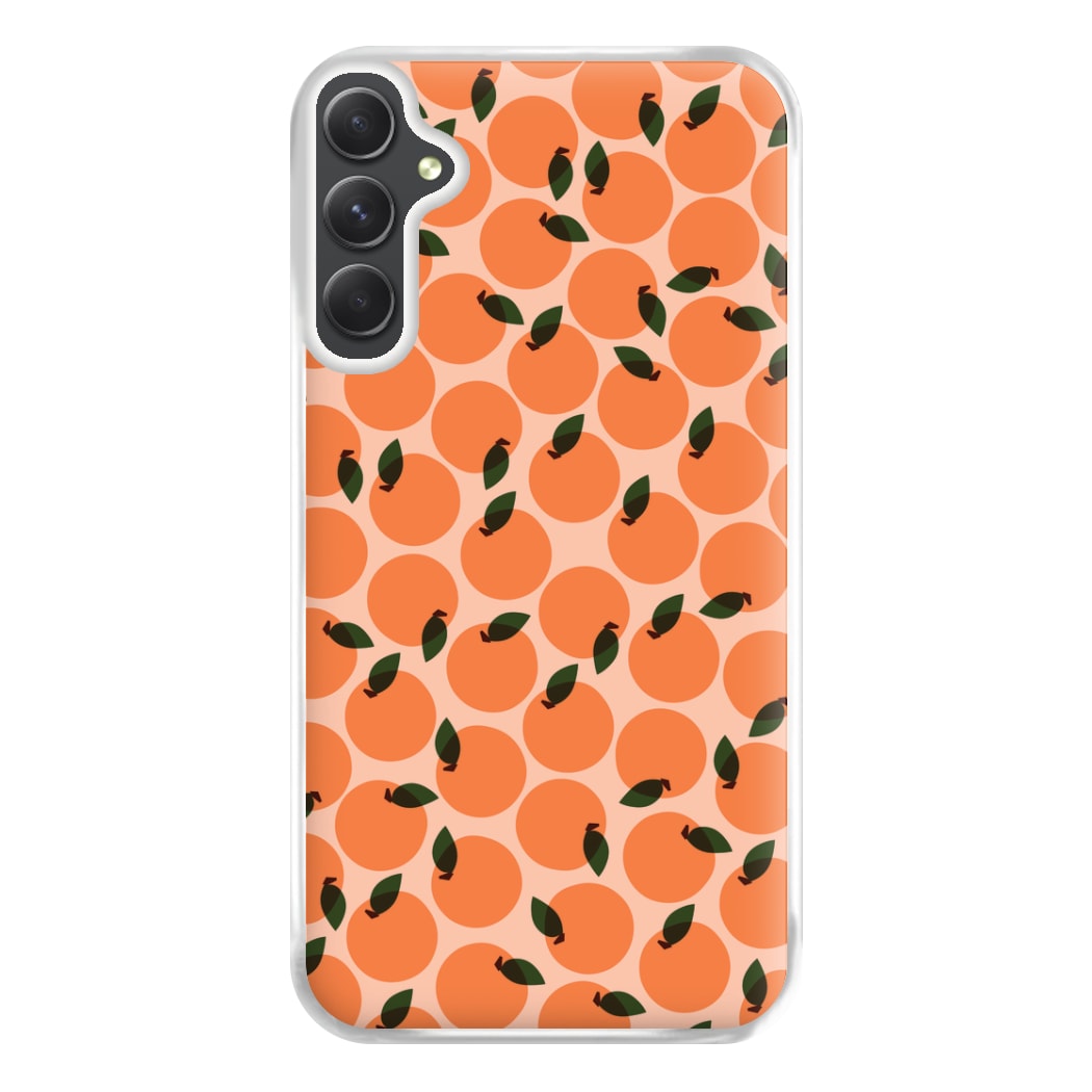 Oranges - Fruit Patterns Phone Case for Galaxy A34