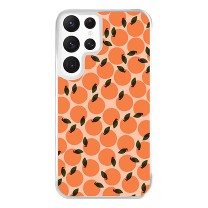 Oranges - Fruit Patterns Phone Case for Galaxy S22 Ultra