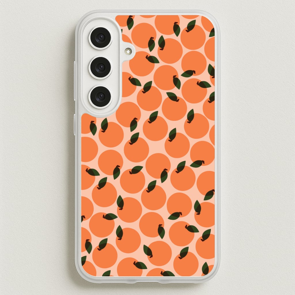 Oranges - Fruit Patterns Phone Case for Galaxy S25FE