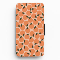 Oranges - Fruit Patterns Flip / Wallet Phone Case