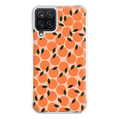 Oranges - Fruit Patterns Phone Case for Galaxy A12