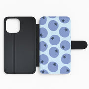 Blueberries - Fruit Patterns Flip / Wallet Phone Case 2