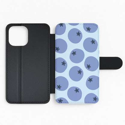 Blueberries - Fruit Patterns Flip Phone Case