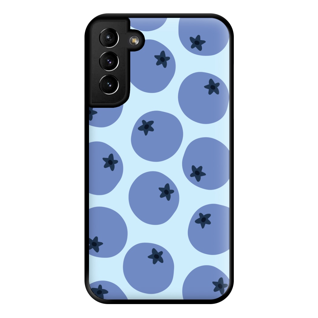 Blueberries - Fruit Patterns Phone Case for Galaxy S21 Plus