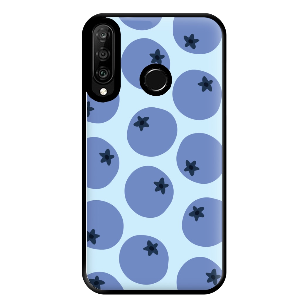 Blueberries - Fruit Patterns Phone Case for Huawei P30 Lite