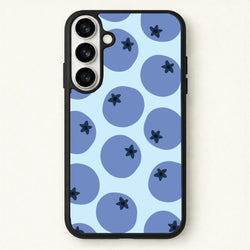 Blueberries - Fruit Patterns Phone Case for Galaxy S26