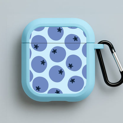 Blueberries - Fruit Patterns Blue AirPods Case