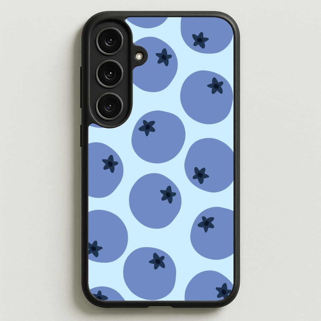 Blueberries - Fruit Patterns Phone Case for Galaxy S25FE
