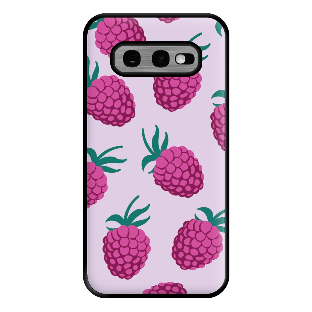 Rasberries - Fruit Patterns Phone Case for Galaxy S10e