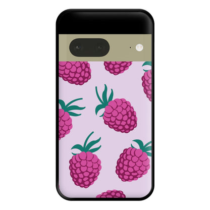 Rasberries - Fruit Patterns Phone Case for Google Pixel 7a