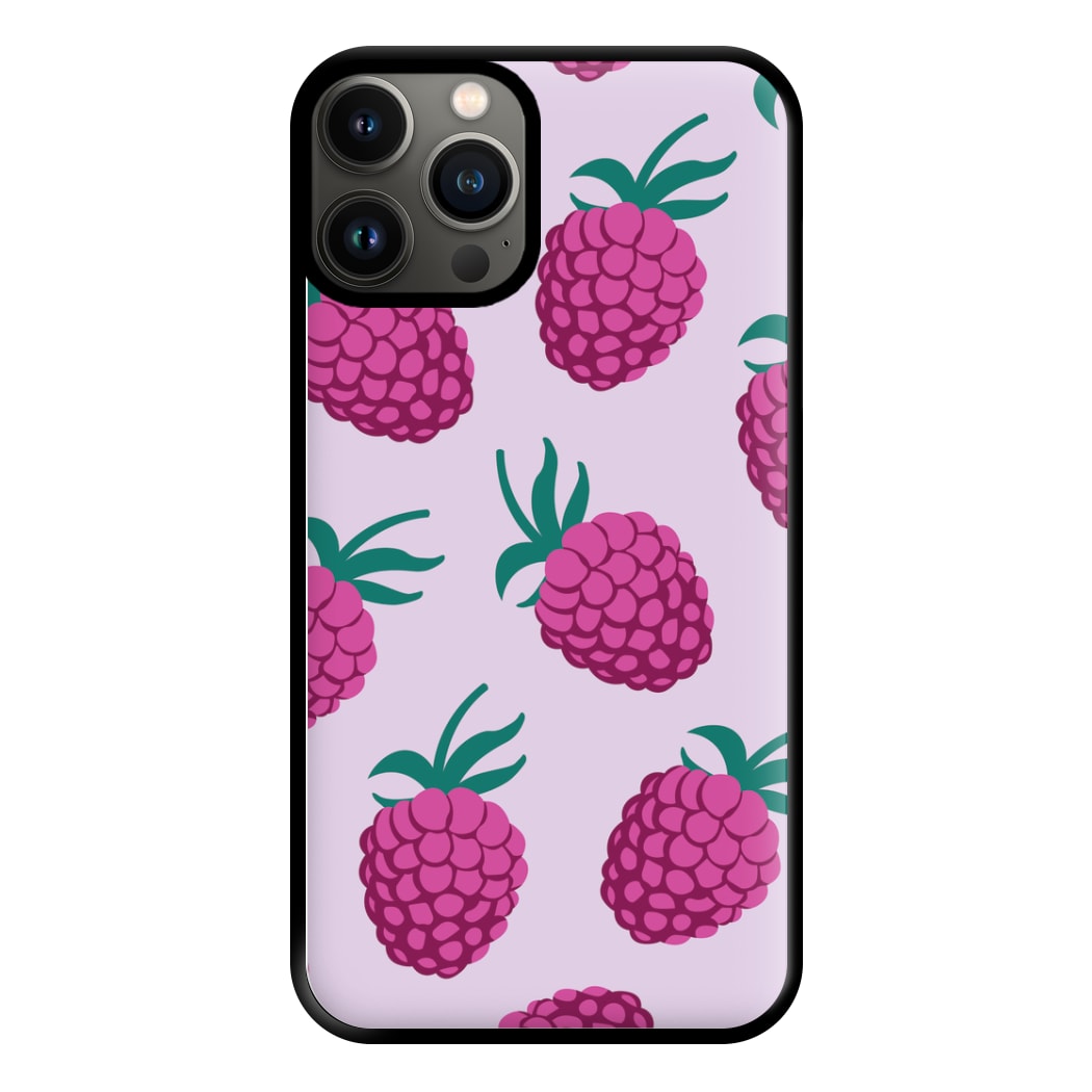 Rasberries - Fruit Patterns Phone Case for iPhone 13 Pro Max