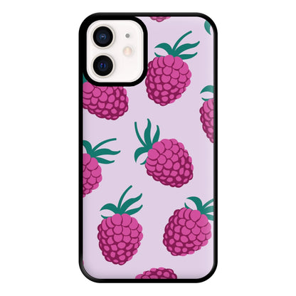 Rasberries - Fruit Patterns Phone Case for iPhone 13 Mini