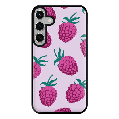 Rasberries - Fruit Patterns Phone Case for Galaxy S24FE