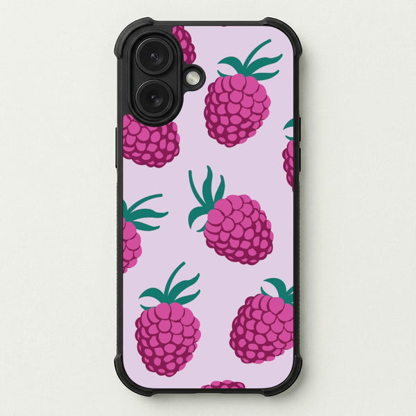 Rasberries - Fruit Patterns Phone Case — Bumper case