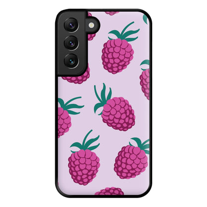 Rasberries - Fruit Patterns Phone Case for Galaxy S22 Plus