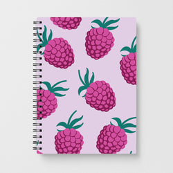 Rasberries - Fruit Patterns Notebook