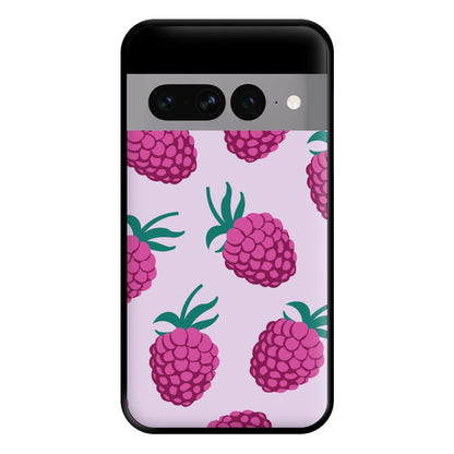 Rasberries - Fruit Patterns Phone Case for Google Pixel 7 Pro