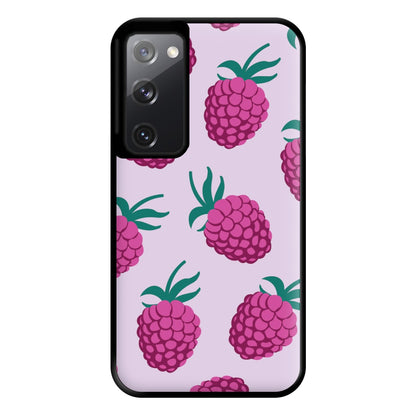 Rasberries - Fruit Patterns Phone Case for Galaxy S20FE