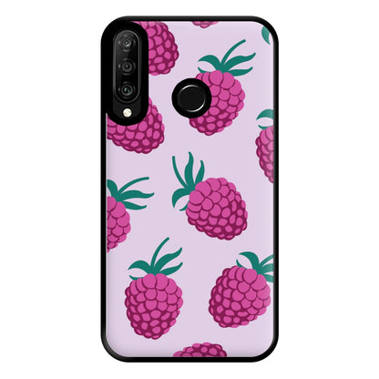 Rasberries - Fruit Patterns Phone Case for Huawei P30 Lite