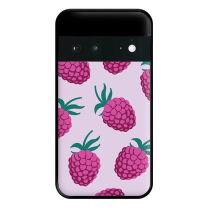 Rasberries - Fruit Patterns Phone Case for Google Pixel 6a