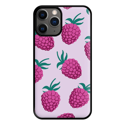 Rasberries - Fruit Patterns Phone Case for iPhone 12 Pro Max