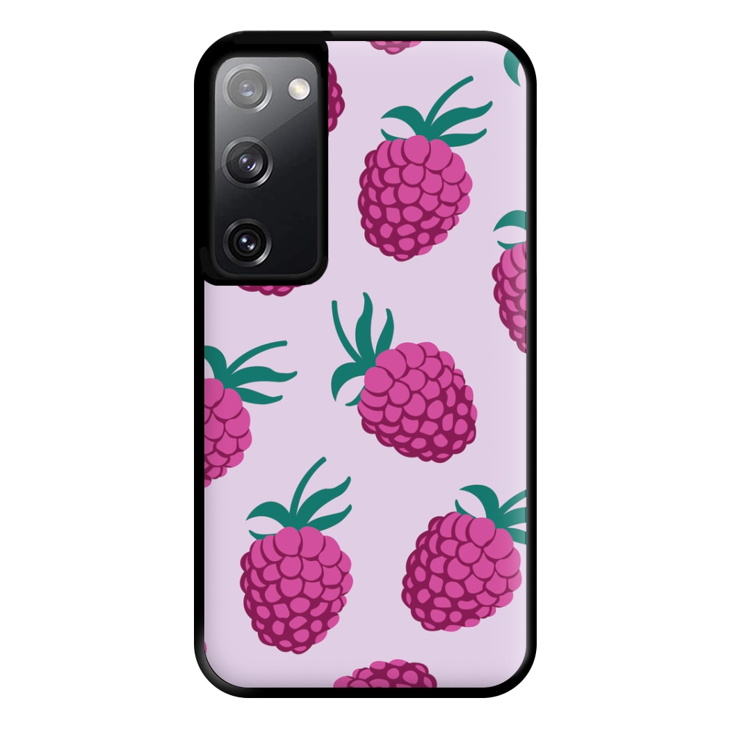 Rasberries - Fruit Patterns Phone Case for Galaxy S20