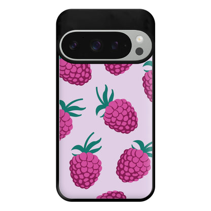 Rasberries - Fruit Patterns Phone Case for Google Pixel 9 Pro XL