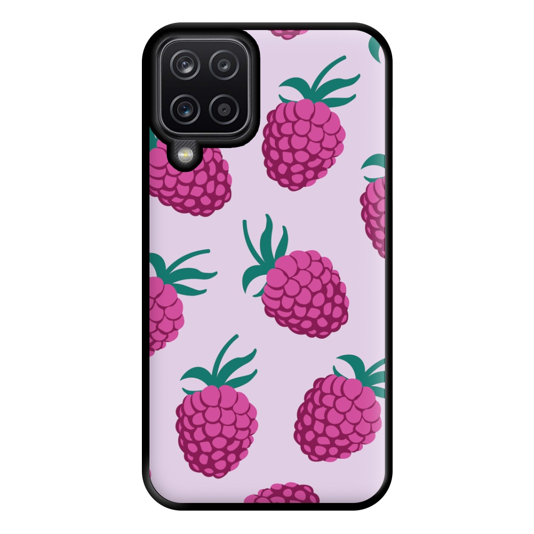 Rasberries - Fruit Patterns Phone Case for Galaxy A12