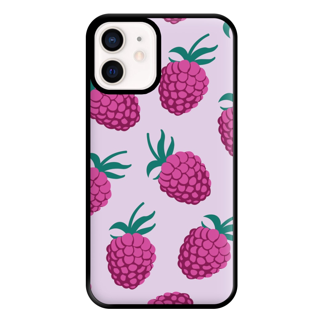 Rasberries - Fruit Patterns Phone Case for iPhone 12 Mini