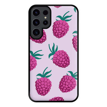 Rasberries - Fruit Patterns Phone Case for Galaxy S23 Ultra