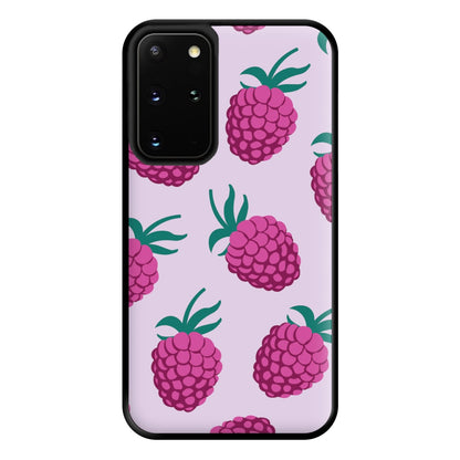 Rasberries - Fruit Patterns Phone Case for Galaxy S20 Plus